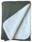 Northcrest Home Sherpa Micromink Green Oversized Soft Throw Blanket. Fixed Price $21.88.