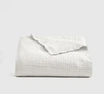 Quince Organic Airy Gauze Throw Blanket, 50 X 60, White, Nwot. Fixed Price $39.95.