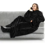 Pavilia Fleece Blanket With Sleeves And Foot Pockets For Women Adults. Fixed Price $40.00.