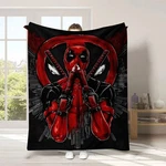 Marvel Deadpool Throw Blanket Soft, Comic Book Movie Themed 50X60IN. Fixed Price $28.99.