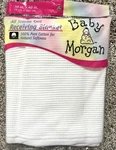 Vintage Baby Morgan White Waffle Knit Receiving Blanket 100% Cotton 30" X 40". Fixed Price $49.99.