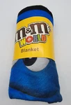 2019 M&ms Fleece Throw Blanket 50" X 60" One-sided Mars Candy Characters. Fixed Price $13.99.