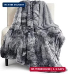 Bedsure Gentlesoft Fluffy Fuzzy Faux Fur Throw Blanket For Couch, Sherpa. Fixed Price $36.15.