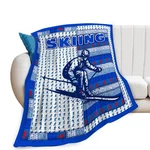 40X50 Inch Ski Sports Fleece Flannel Throw Blanket Gift Home Bed Sofa Decor. Fixed Price $33.17.