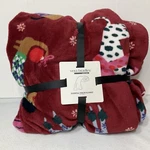 Vera Bradley Christmas Holiday Hounds Throw Blanket 80 X 50 Nwt. Fixed Price $39.99.