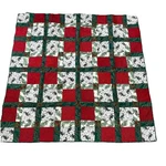 Vintage Quilted Patchwork Throw Wall Hanging 50 X Christmas Nos. Fixed Price $24.50.