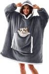 Joywoo Wearable Blanket Hoodie Small Grey New Unopened. Fixed Price $19.99.