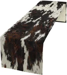 Cow Skin Print Table Runner, Cotton Linen Rustic Cottage Country Farm Animal Fur. Fixed Price $15.72.
