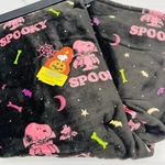 Peanuts Snoopy Woodstock Halloween Throw Blanket 50"X70 Black Pink Spooky New. Fixed Price $39.68.