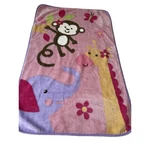 Nojo Baby Blanket Plush Monkey Giraffe Jungle Safari Pink Fleece Elephant Girl. Fixed Price $35.89.