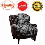 Fuzzy Faux Fur Throw Blanket Lightweight Bed Couch & Livingroom 50X65". Fixed Price $39.99.