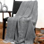 Rajrang 100% Cotton Farmhouse Throw Blanket 50X60 Inches - Diamond Woven Knit.... Fixed Price $26.70.