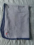 Little Me Blue Striped Sports Blanket Basketball Football Soccer 24X29 Inches. Fixed Price $10.93.
