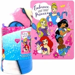 Disney Princesses Fleece Throw Blanket For Girls, Soft And Cozy, 45" X 60". Fixed Price $17.99.