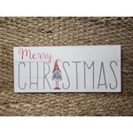 Merry Christmas Wooden Gnome Sign Wall Shelf Holiday Decor White Sixtrees. Fixed Price $21.85.