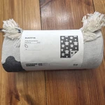 Ikea Kustfyr Throw Blanket Halloween Flying Ghosts, Cotton, White/black, 51X67". Fixed Price $30.00.