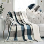 Pu Mei Sherpa Fleece Throw Blanket 60" X 80" Reversible Plush Fluffy Large Big. Fixed Price $37.35.