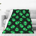 Alien Throw Blanket Soft Cozy Plush Warm Fleece For Sofa 80X60,. Fixed Price $38.76.