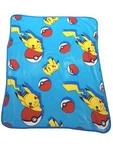 Northwest Company Pokemon Pikachu Pokeball Blue Throw Blanket Kids 48"X38". Fixed Price $14.00.