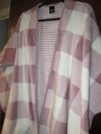 New Cuddl Duds Reversible Sleep Wrap Blanket Shawl S/m Plaid Lavender Plush Cozy. Fixed Price $15.00.