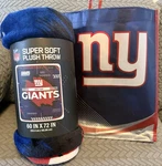 New York Giants Blanket 60X72 Super Soft Plush Throw Nfl Blue Cozy Gift. Fixed Price $19.99.