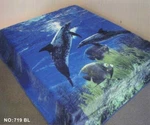Dolphins Blue Koyo Japanese Design Blanket Softy Thick And Warm King Size. Fixed Price $124.99.