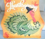 New Thanksgiving Holiday Fleece Throw Gift Blanket Turkey Autumn Leaves Harvest. Fixed Price $20.43.