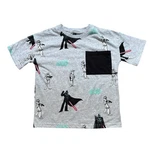 Jumping Beans Star Wars T-shirt Kids Gray Excellent Darth Vader Pocket Size 7. Fixed Price $17.10.