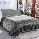 Jml King Size Heavy Korean Mink Blanket 85X95" Soft Warm Raschel Grey. Fixed Price $124.99.