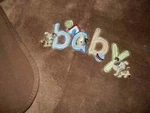7D !wow! Just Born Puppy Dog House Baby Brown Fluffy Plush Fleece Crib Blanket. Fixed Price $32.00.