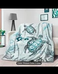 Turtle, Love Sea, Throw Blanket, Queen, 80 In X 60. Fixed Price $35.99.