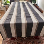 Pendleton Large Blanket 90 X 105 In Tan Gray Striped Wool. Fixed Price $290.97.