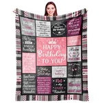 Ivivis Birthday Gifts For Women Girls Throw Blanket 60X50, Happy Dec.... Fixed Price $35.57.