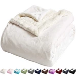 LBRO2M Sherpa Fleece Bed Blanket Size Super KING(90X104 Inches), Ivory. Fixed Price $107.94.