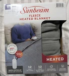 New Sunbeam Electric Heated Fleece Blanket Warming Bedding Twin W/controller. Fixed Price $24.00.