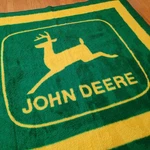 Usa Made Biederlack John Deere Throw Blanket 57 X 50 Green Yellow Tractor Farm. Fixed Price $34.84.