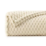 Bedelite 3D Jacquard Fleece Throw Blanket Beige 50X60 - Couch Soft Cozy. Fixed Price $28.48.