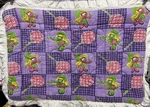 Vintage Smurfs Purple Mini Baby Blanket Changing 17 27 Plush Padded. Fixed Price $15.00.