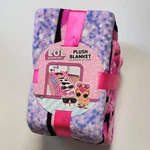 New Rare Lol Surprise Plush Blanket Throw Super Soft 62" X 90" Purple Pink Blue. Fixed Price $31.99.