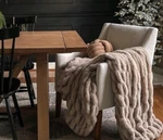 Threshold Ruched Faux Rabbit Fur Blanket Tan Brown Super Soft 50 60. Fixed Price $28.95.
