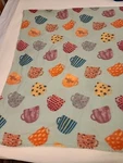 Nwt Mainstays "coffee Cups" Polyester Fleece Throw Blanket New- 50" X 60". Fixed Price $7.59.