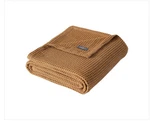Eddie Bauer Solid Waffle Cotton Reversible Blanket, King - Camel Brown. Fixed Price $74.25.