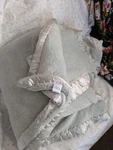 Original Simply Shabby Chic Blanket Rare Blue-green Queen Two 98X94. Fixed Price $375.00.
