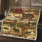Virah Bella The Lake Flannel Luxury Microplush & Sherpa Throw Blanket 50"X60". Fixed Price $39.88.