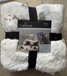 Cuddl Duds Snowman Throw Blanket Sherpa Edge 50X60 Super Soft Winter. Fixed Price $34.98.