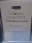 Shavel Home Products Pillowcases Standard Set White Sateen 550 Tc Supima Cotton. Fixed Price $49.00.