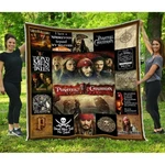 Pirates Of The Caribbean Blanket, Curse Black Pearl Quilt. Fixed Price $89.95.