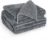 Sherpa Fleece Weighted Blanket, 15LBS Soft Flannel, 60"X80" For Deep Sleep. Fixed Price $71.99.