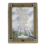 Manual Woodworker "23RD Psalm" Tapestry Throw 50X60. Fixed Price $59.95.