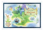 Disney Parks Welcome To Neverland Throw 40" X 60" Map Peter Pan Soft Blanket. Fixed Price $150.00.